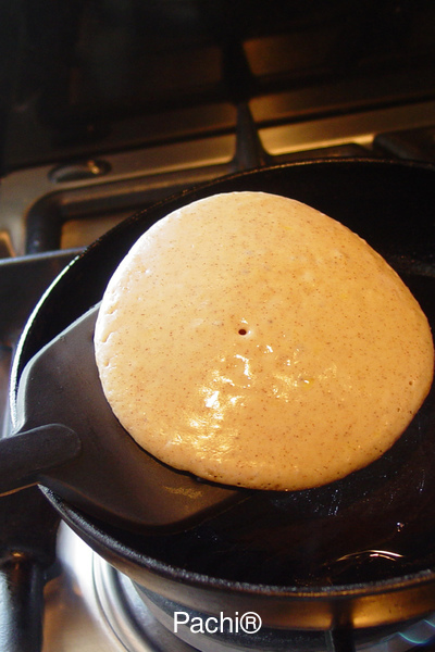 Panquecas Integrales con avena en hojuela y uvitas pasas 