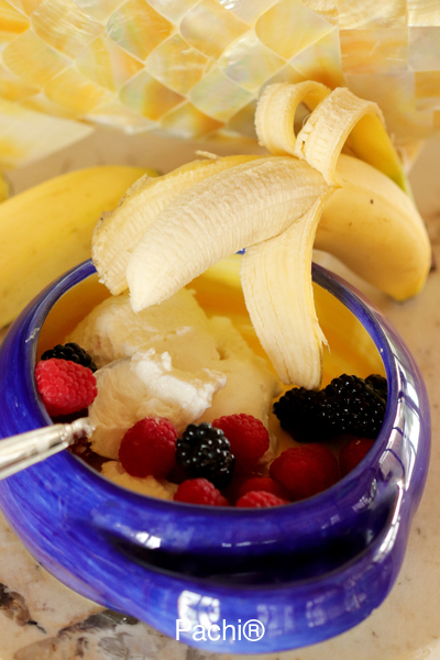 Sorbete de Banano y Fresa