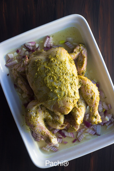 Pollo Entero Rostizado con Salsa de Teriyaki