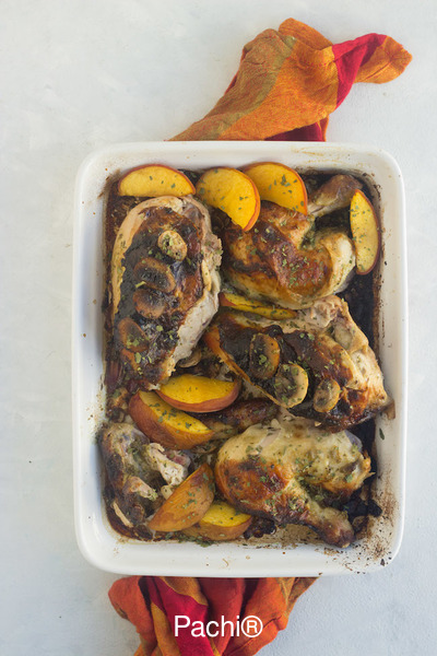 Pollo Entero Rostizado con Salsa de Teriyaki