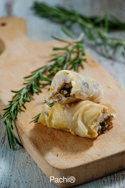 Rolls o Enrrollados de Pollo y Espárragos
