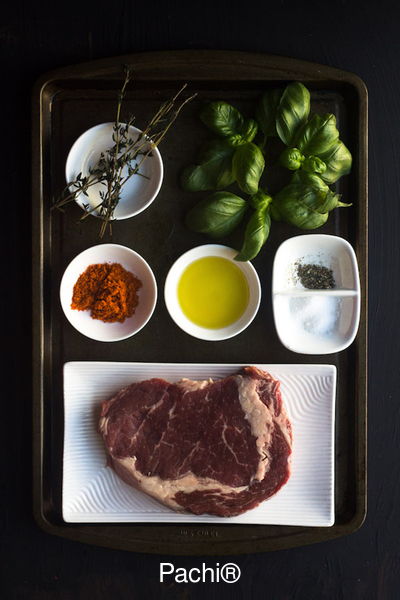 Filete de Res o Entraña Asado a las Hierbas
