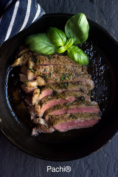 Filete de Res o Entraña Asado a las Hierbas