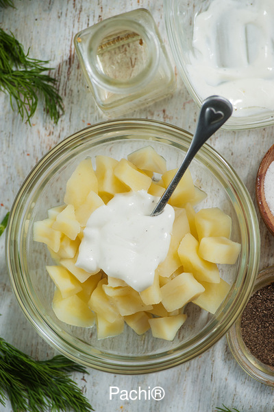 Ensalada de Papas con hierbas