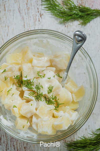Ensalada de Papas con hierbas