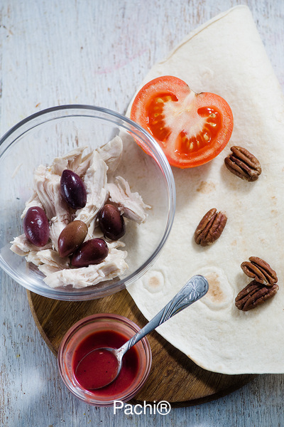 Enrrollado de Pollo a la Mediterranea