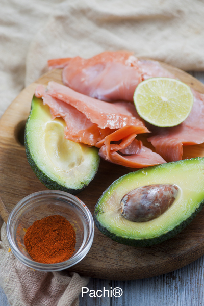 Enrrollados de Salmón con Aguacate
